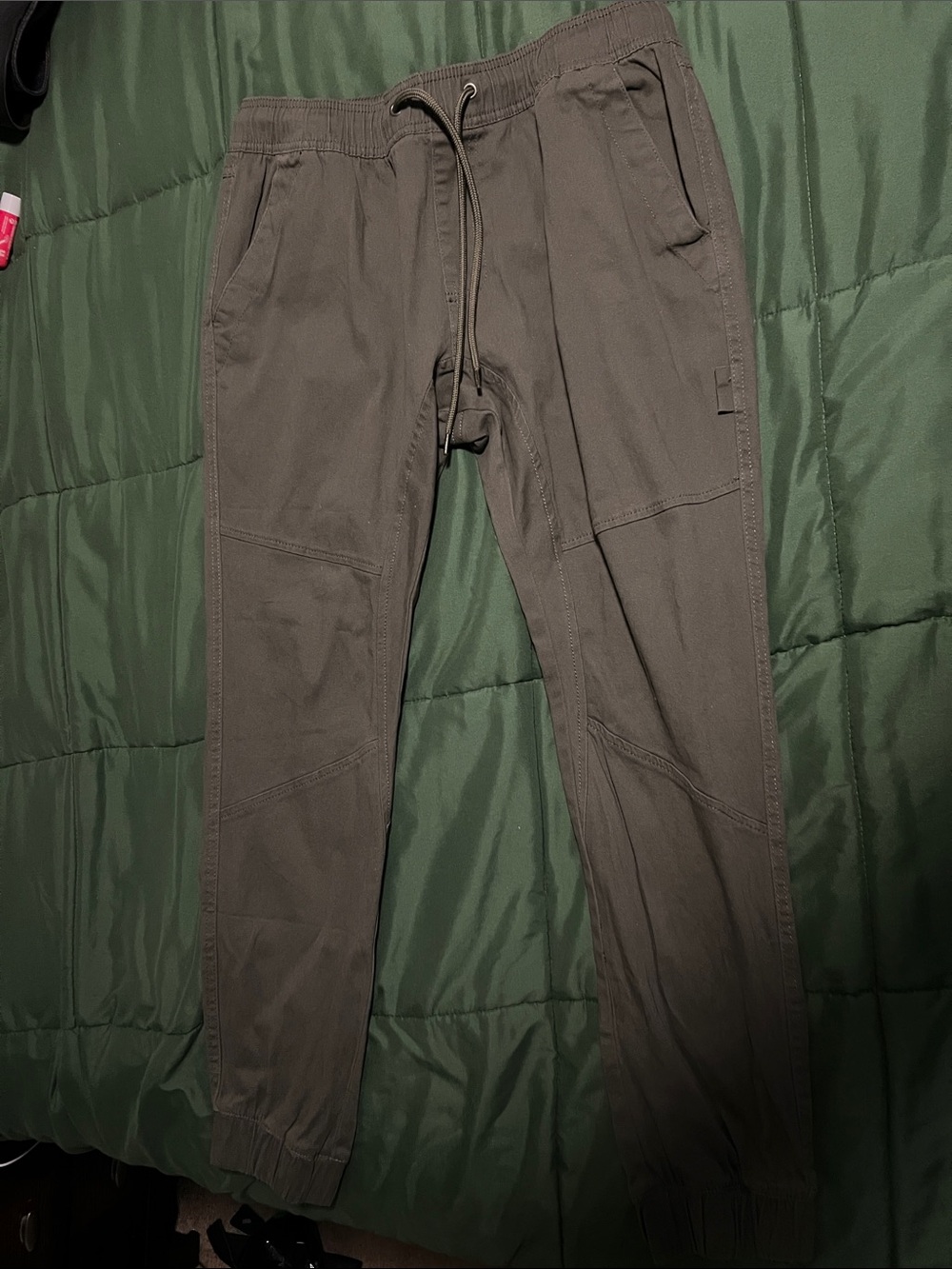 London Fog Collection stretch twill jogger pants